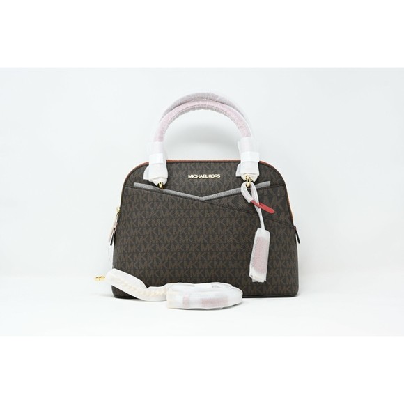 MICHAEL KORS JET SET TRAVEL Medium Dome Crossbody Satchel NWT 35H1GTVC2B $498 - Picture 1 of 11